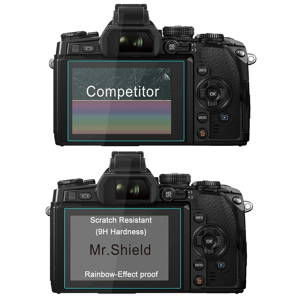 Mr.Shield [3-Pack] Screen Protector For Olympus OM-D E-M1 MARK II/MARK clear