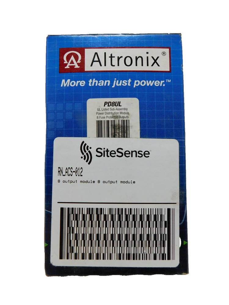 Altronix PD8UL Sub-Assembly Power Distribution Module w/8 Fuse Protected Outputs