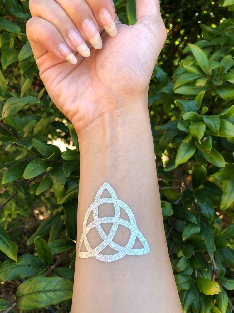 Witchy Celestial Silver Temporary Tattoos (10-Pack) | Witch-Inspired