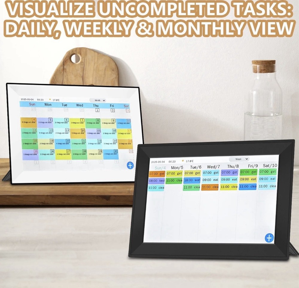 10.1" Digital Touchscreen Calendar Smart Wall Display - Model C003-W - NEW