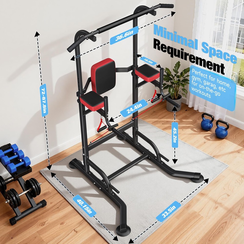 Pull Up Bar Free Standing for Multi-Function Home Gym Strength, Pull Up Dip S...