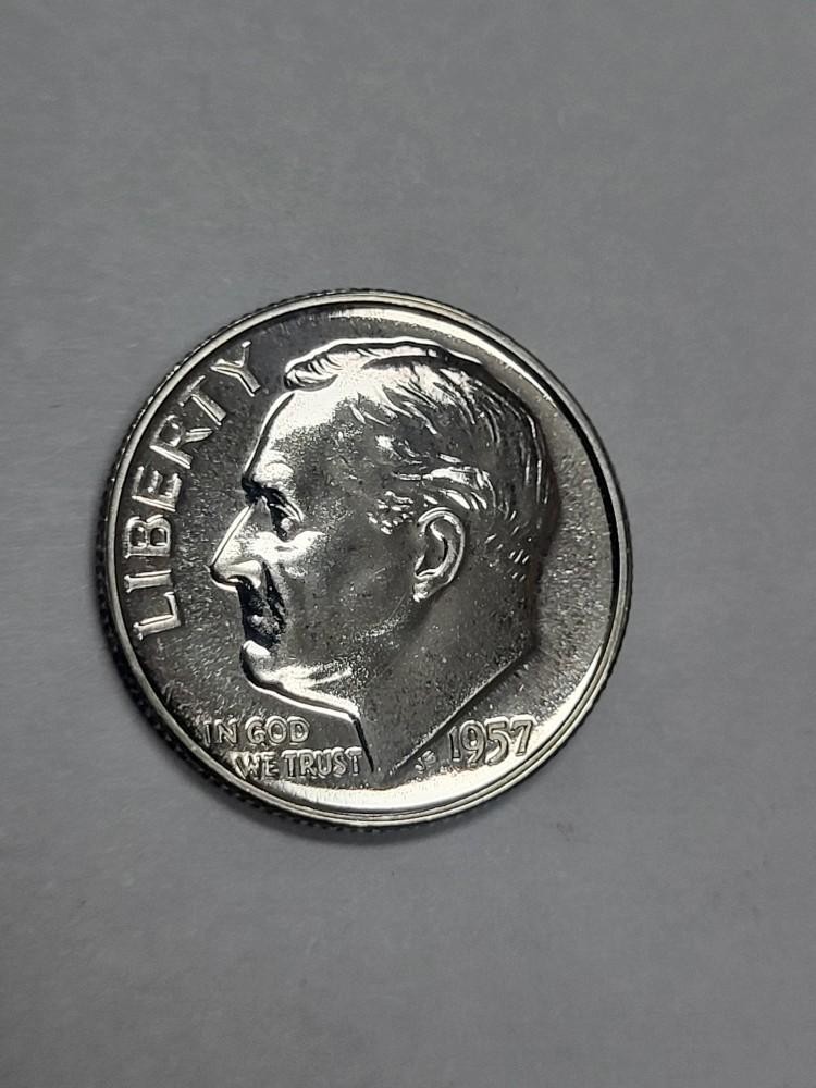 1957 PROOF Roosevelt Dime !