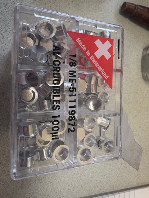 DSC Crucibles - 100ul