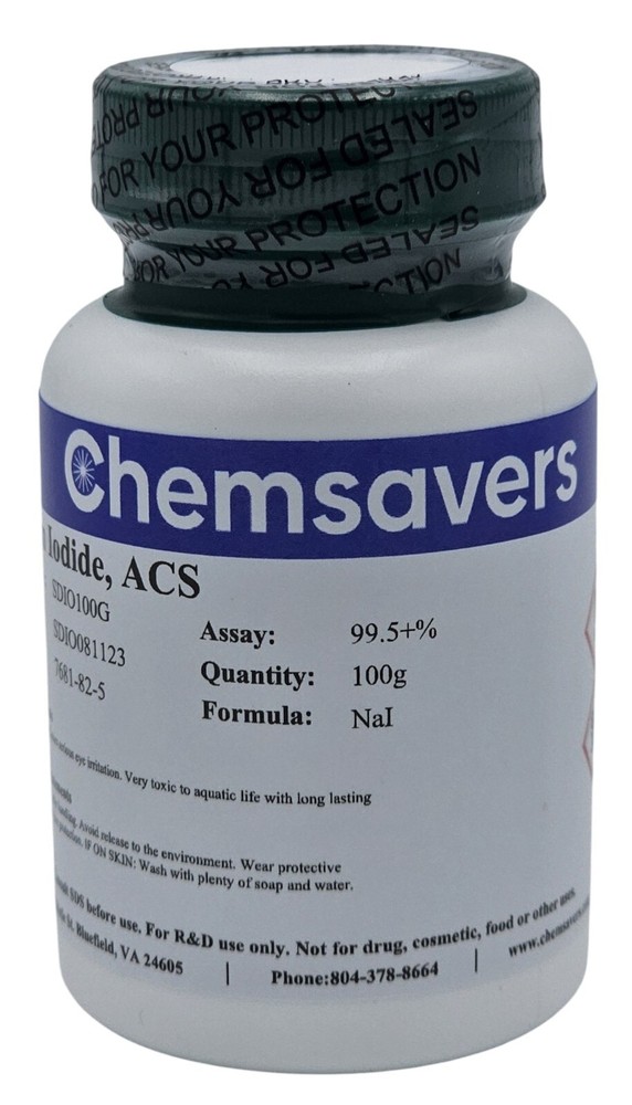 Sodium Iodide, ACS, 99.5+%, 100g