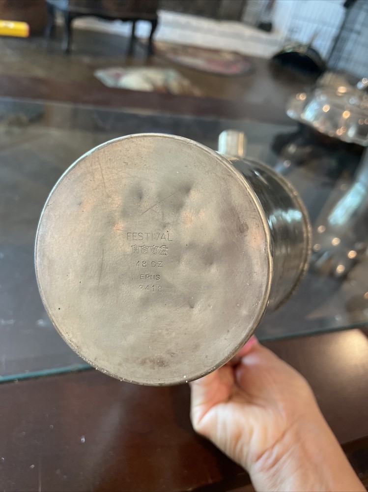 Festival 48 oz EPNS COCKTAIL PITCHER. Silver Plate