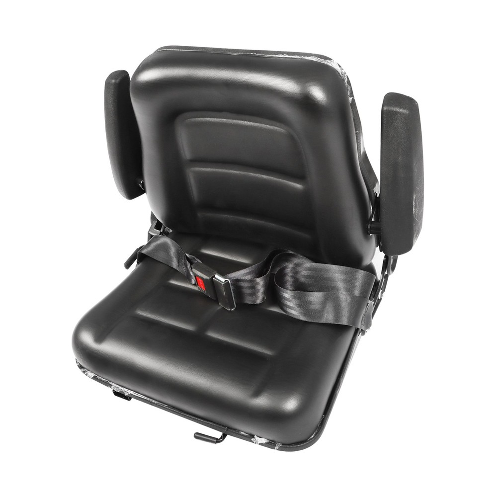 Universal Forklift Tractor Seat Backrest Adjustable w/ Armrest