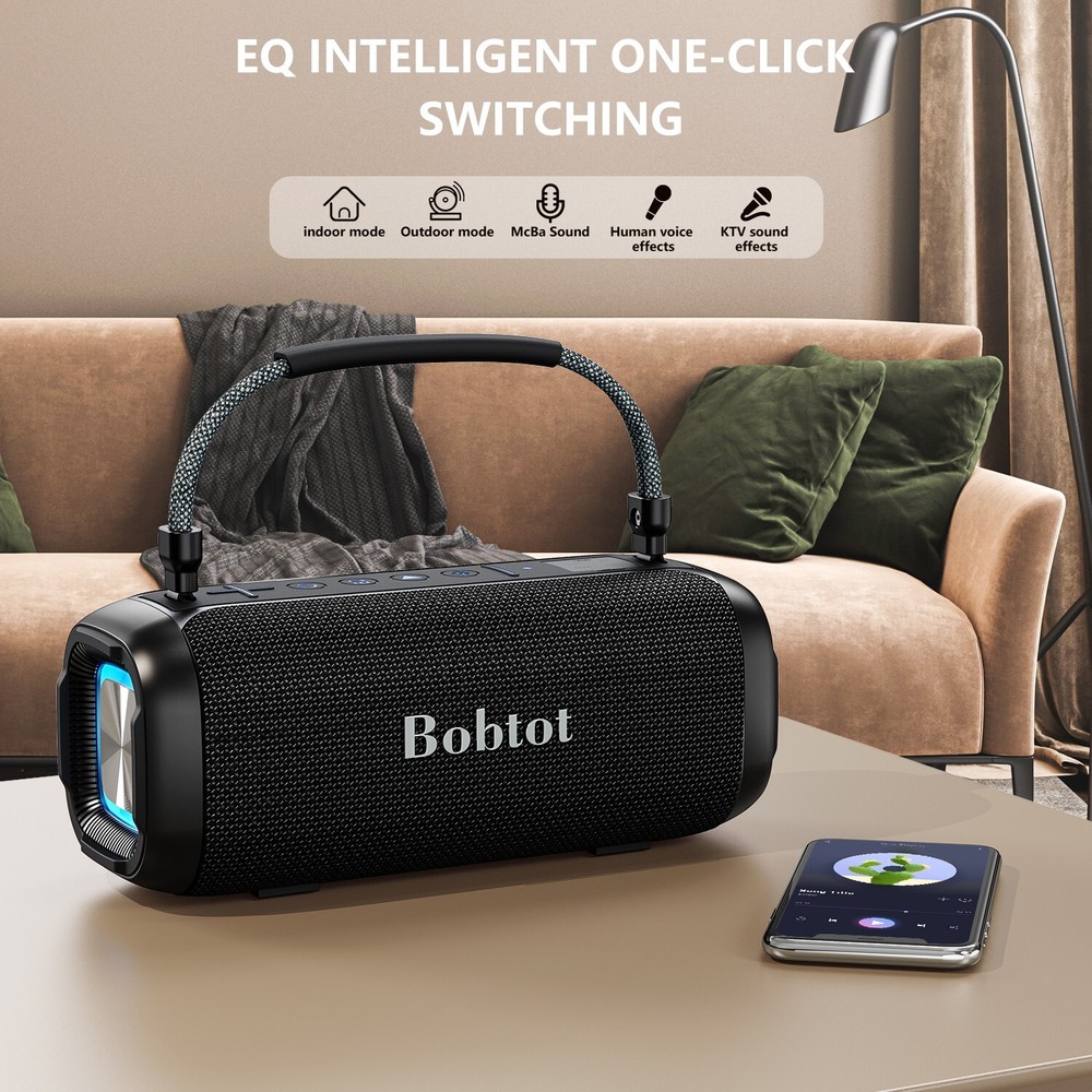 2 Karaoke Machine Bluetooth Speakers Wireless Microphone Portable Waterproof