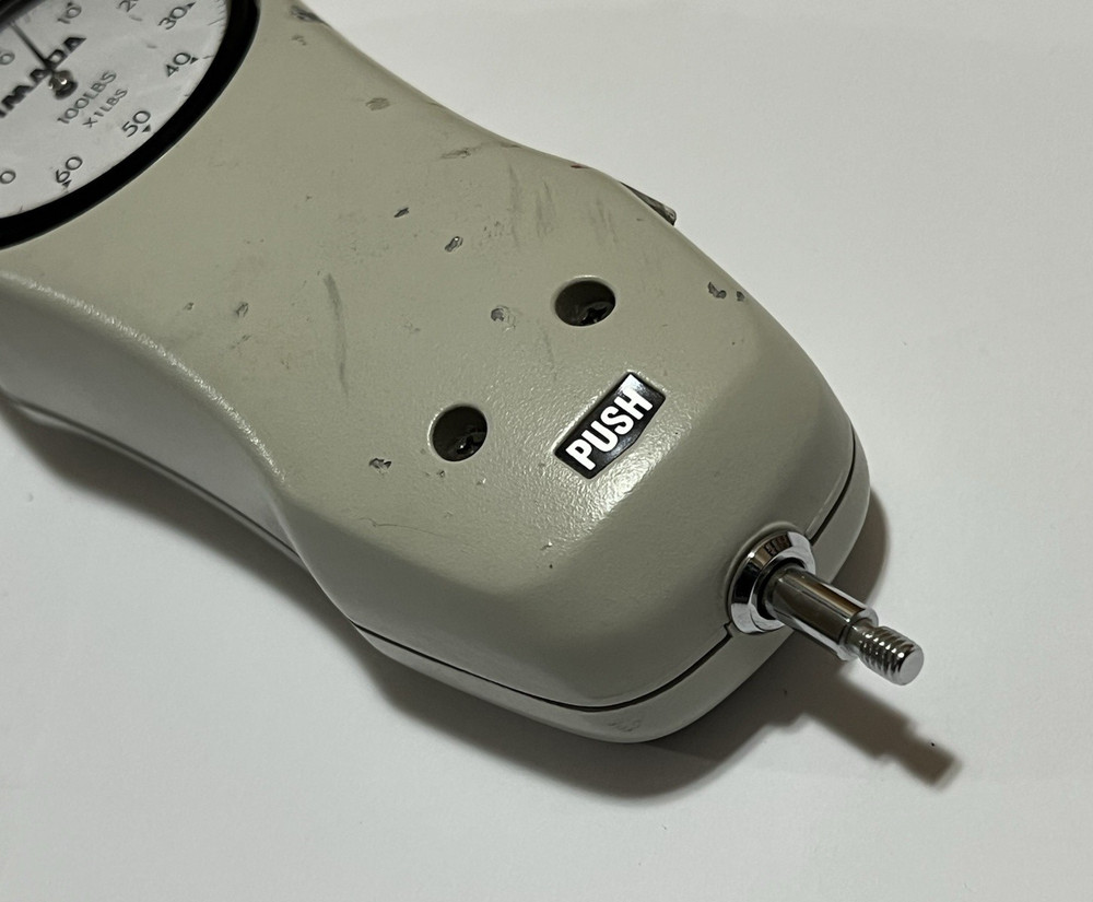 IMADA FB-100 Push Pull Mechanical Force Gauge Scale 0-100 Lbs Set Japan