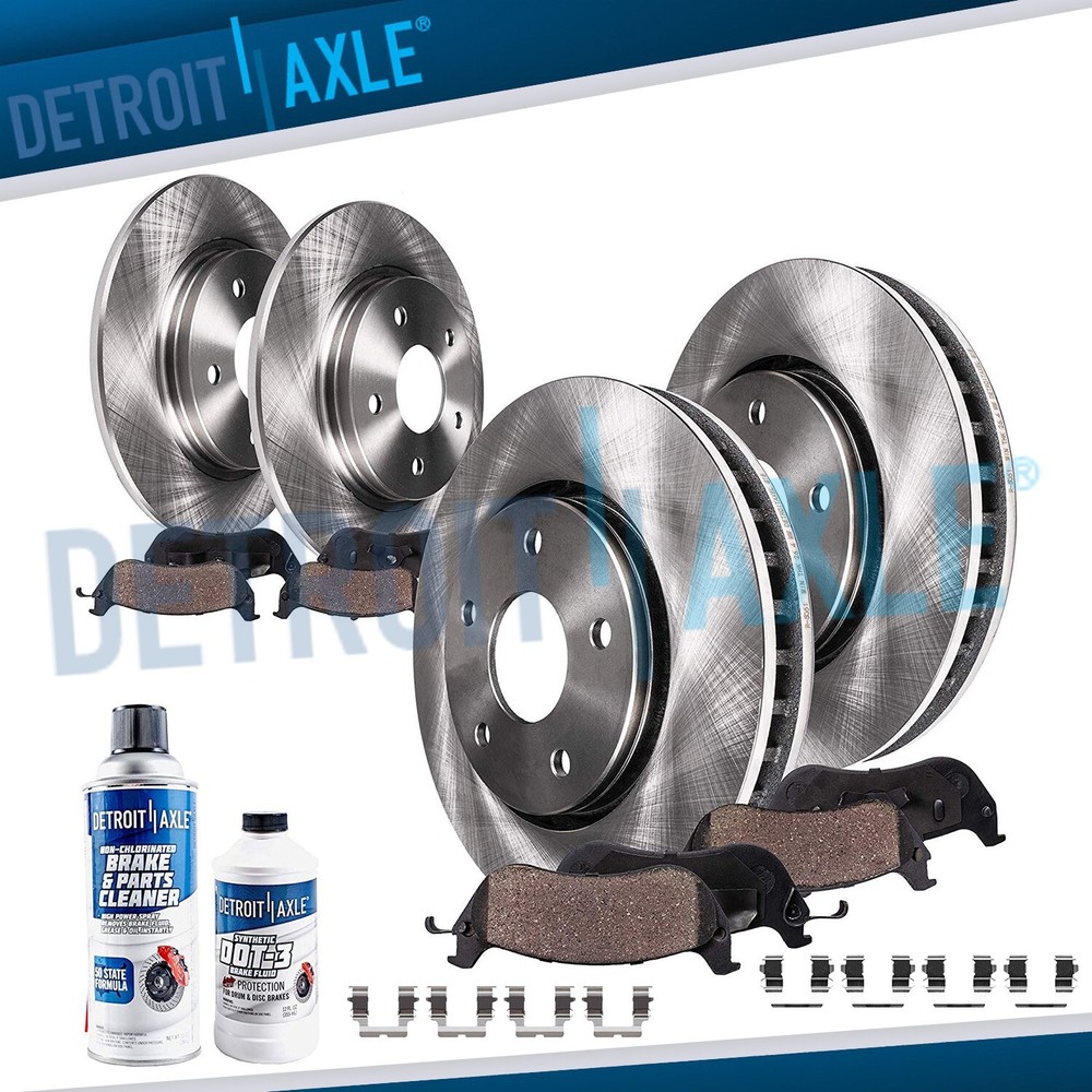 Front Rear Brake Rotors Ceramic Pads for 1995-1997 1998 1999 Mitsubishi Eclipse