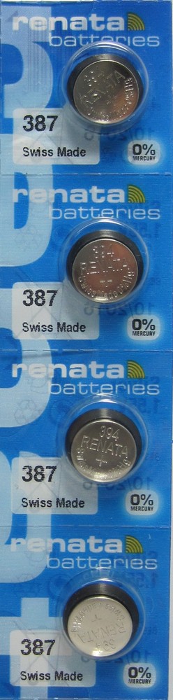 387S Renata Watch Battery 4 Pcs