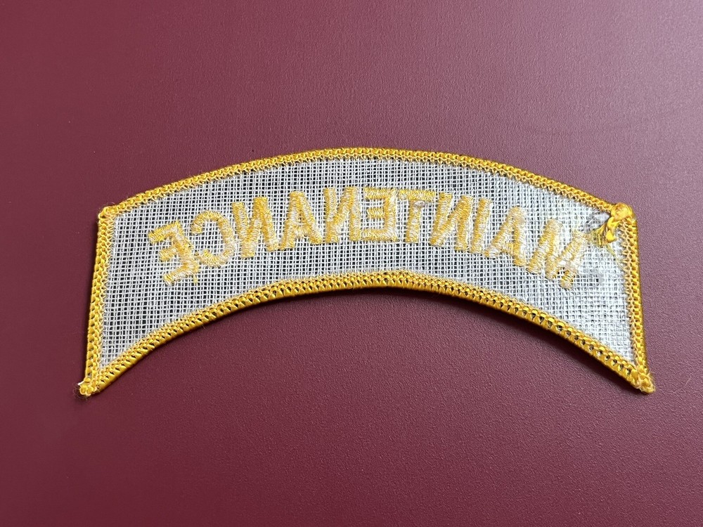 Vintage “Maintenance” Souvenir Patch