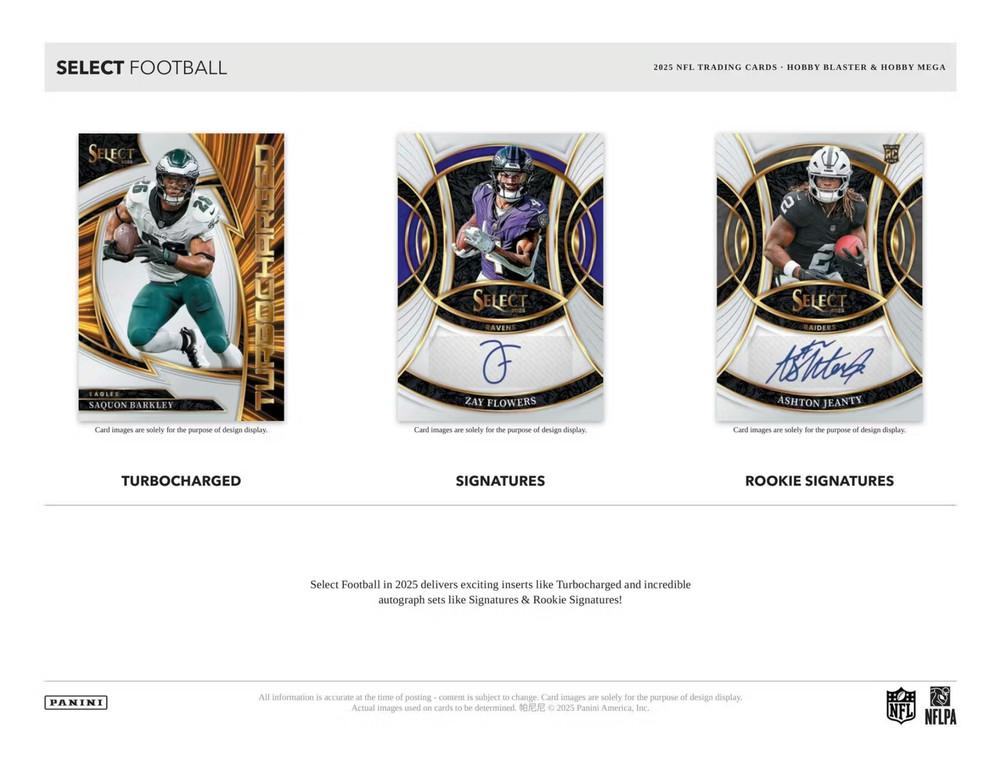 2025 Panini Select Football Hobby Mega Box