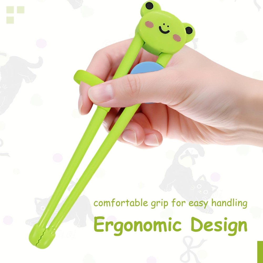 8 Pairs Training Chopsticks for Kids Beginners Learning Chopsticks Cute Table...