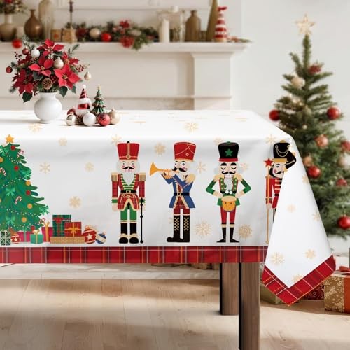 Christmas Nutcracker Tree Tablecloth 70" x 55" (Rectangular) Nutcracker 02