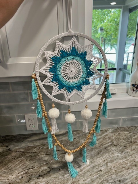 Dream Catcher Crochet Wall Hanging BEAUTIFUL!