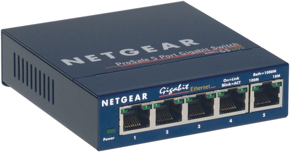5 Port Gigabit Desktop Switch By Netgear