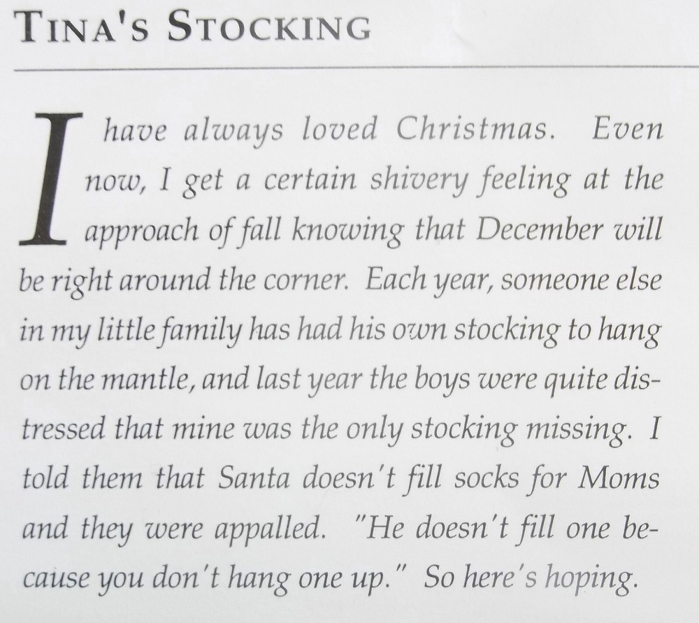 Shepherd's Bush Cross Stitch Pattern Leaflet: TINA'S STOCKING