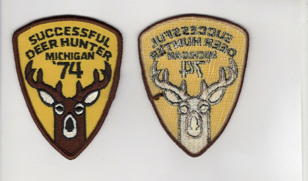 1974 Michigan Successful Deer Hunting Patch