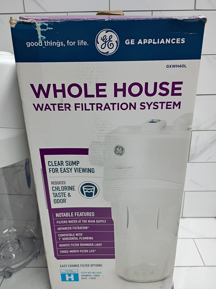 6pk GE Whole House GXWH40L Water Filteration System 084691144779 New Open Box