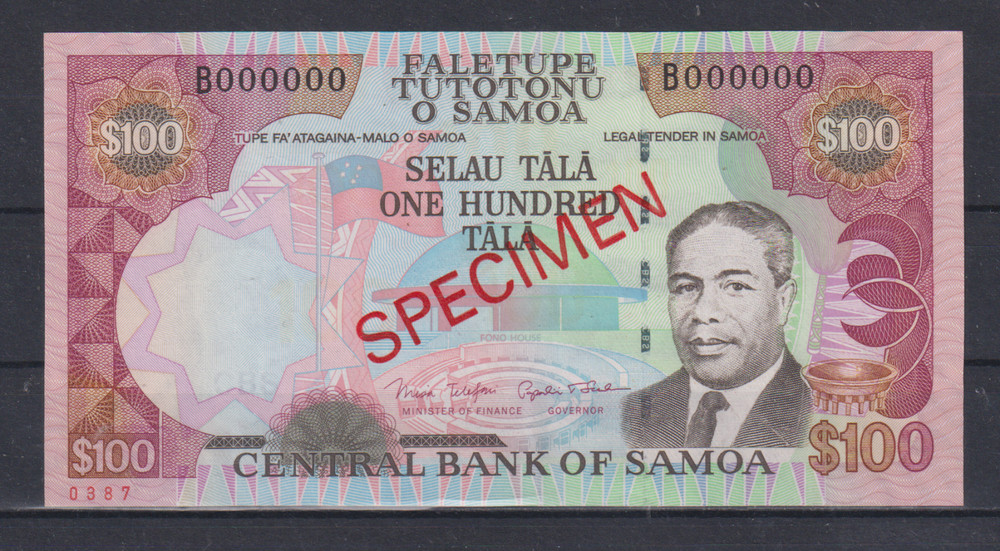 Samoa 100 Tala  2006  Specimen UNC &551