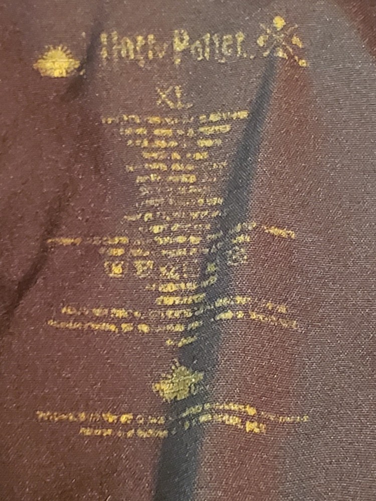 Harry Potter quidditch jacket XL