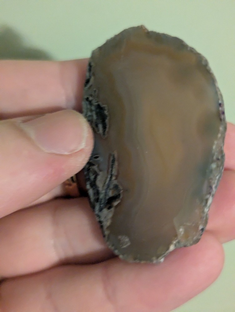 A Murky Brown Agate Slab
