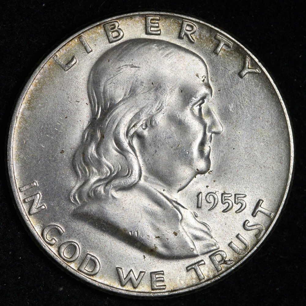 1955 Franklin Silver Half Dollar BU *UNCIRCULATED* MS E324 WCL