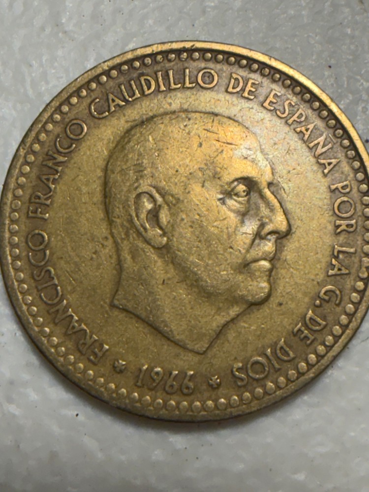 1966 Peseta coin from Spain