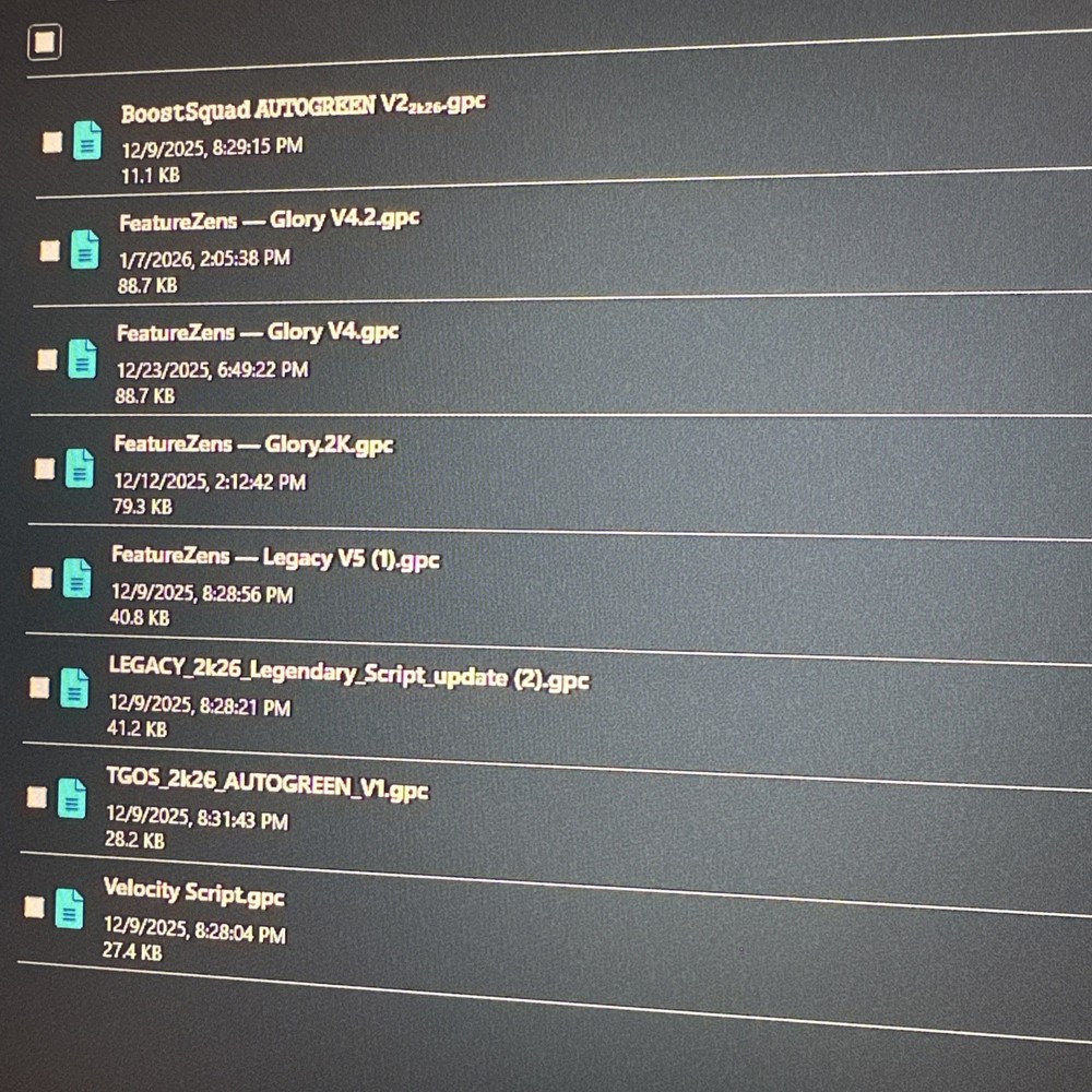 2k26 Script-25 Pack Cronus Zen Scripts Auto-Green CHECK DESCRIPTION 25 Pack