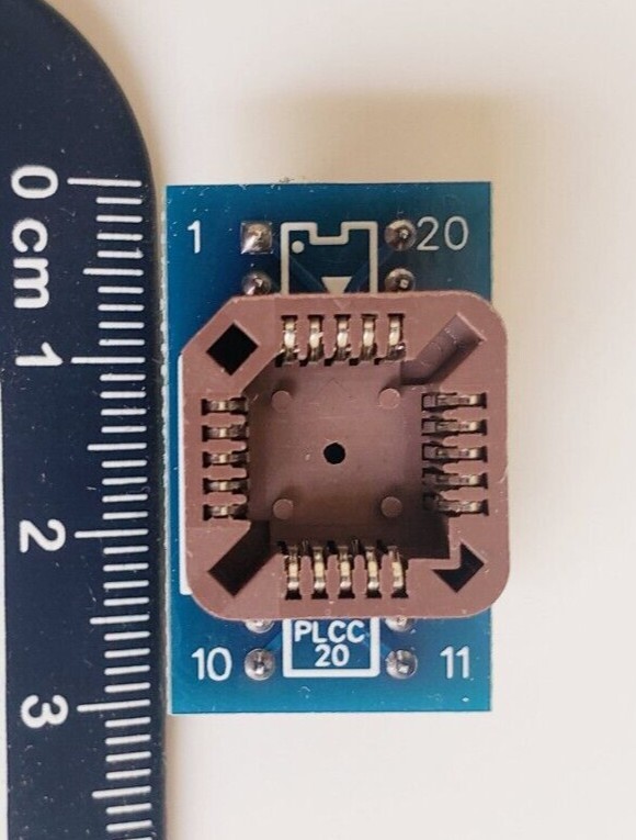 Plcc20 to dip20 programmer adapter ic socket converter module Lead Free!