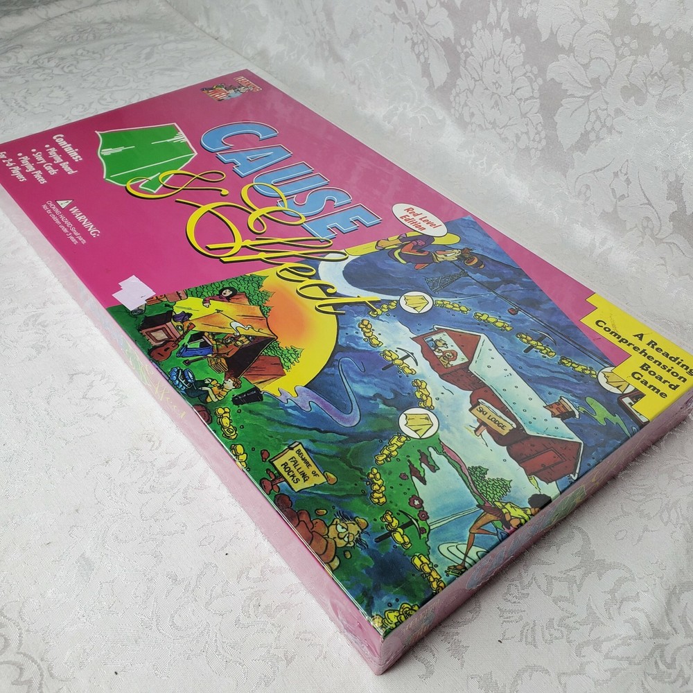 Cause & Effect Red Edition Reading Comprehension Educational Board Game SEALED