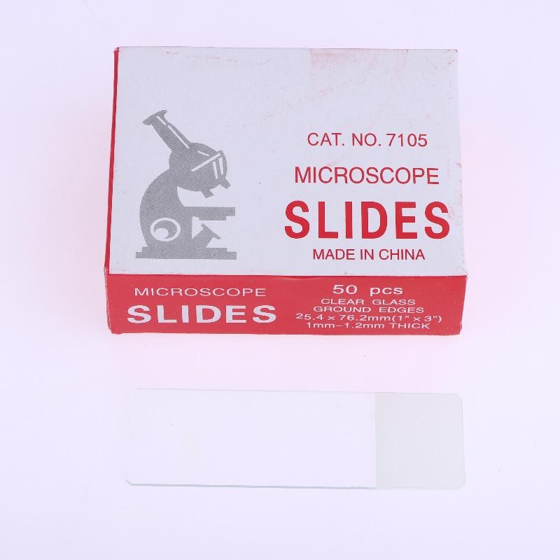 50Pcs Microscope Slides Blank Biology Glass Slide For Basic Biological Science