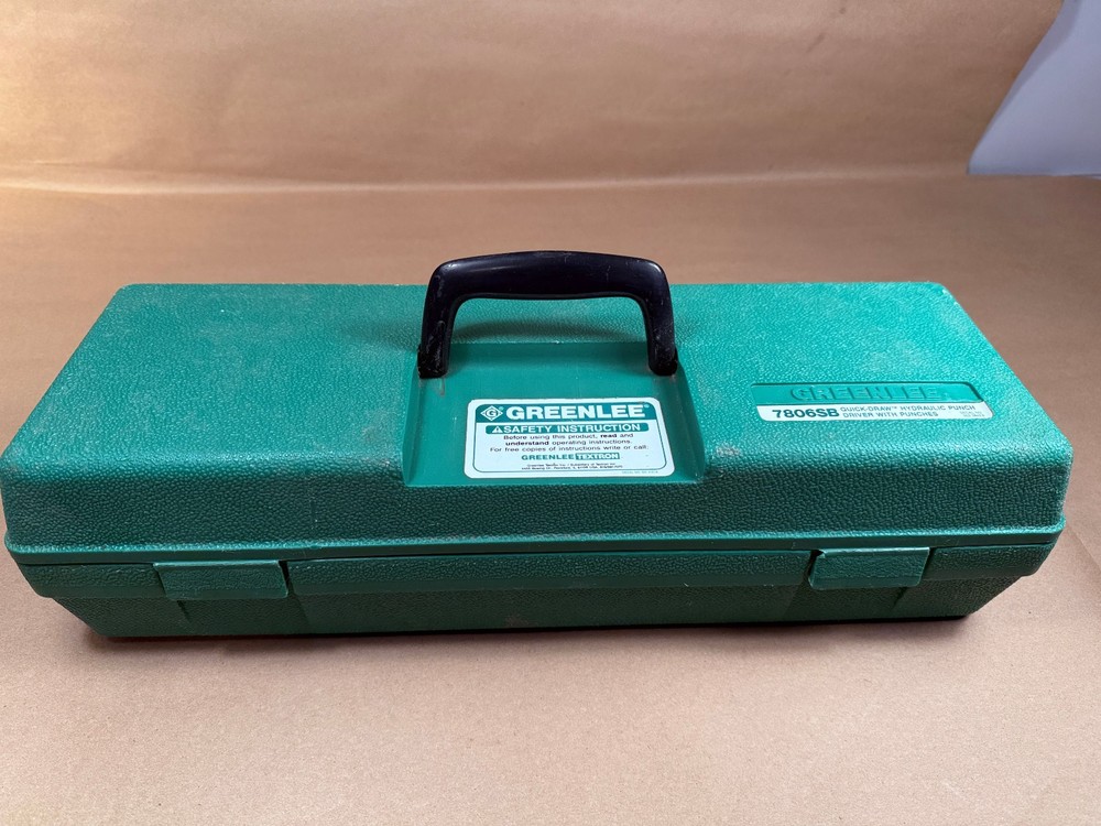 NICE - Greenlee 7806SB Quick Draw Punch Driver Kit 1/2"-2" - Tested