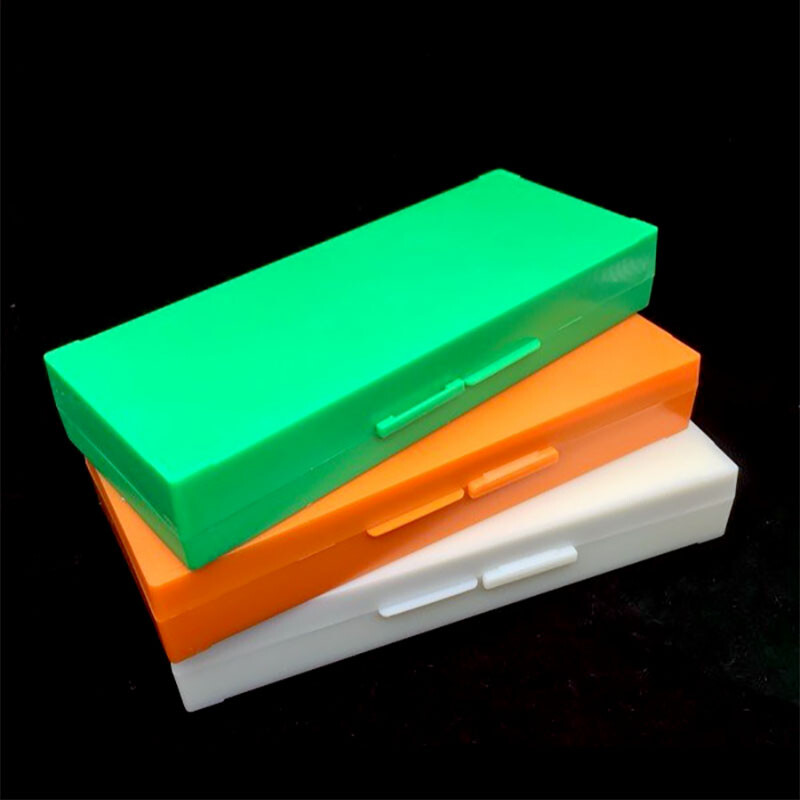 Lab Pathological Slides Storage Box Plastic Microscope Slides Box Holder Case