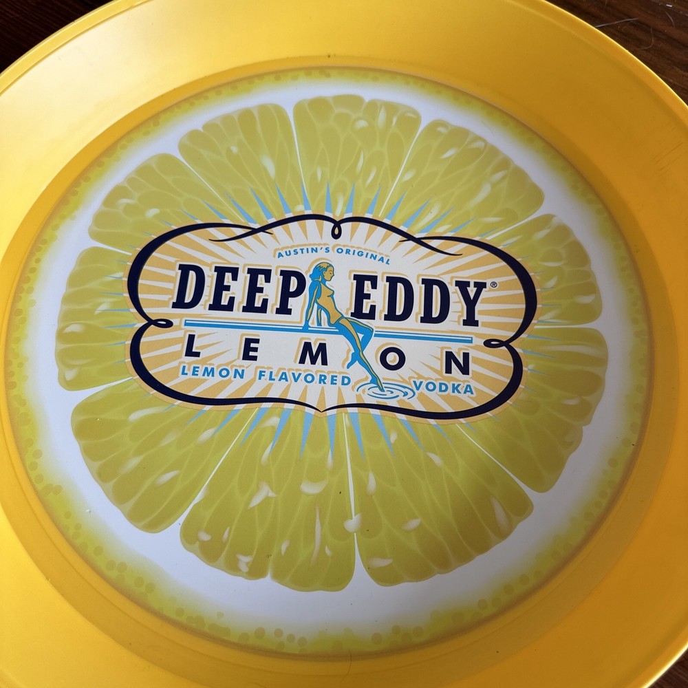 NEW Deep Eddy Lemon Flavored Vodka Serving Tray 13" Austin's Original