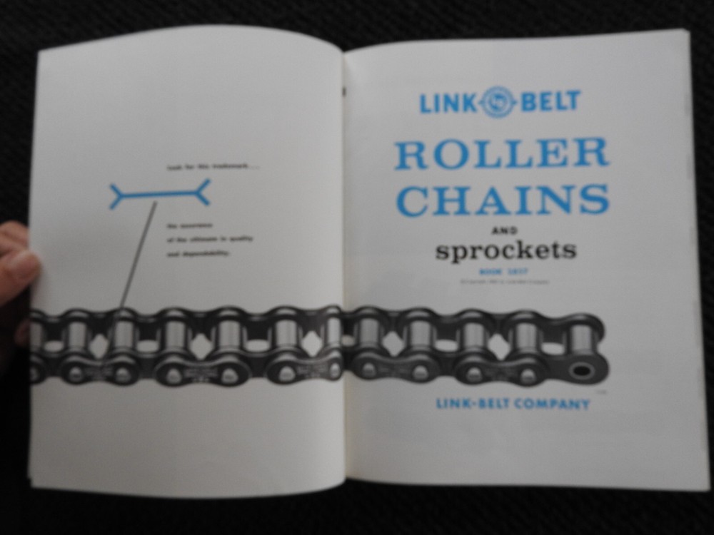 1962 Link-Belt Company Roller Chains & Sprockets Engineering Catalog 160+ pages