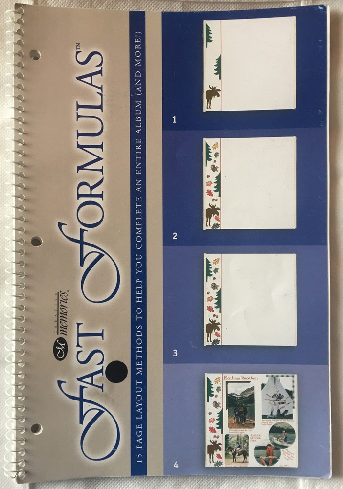 Creative Memories Fast Formulas Sprial Bound Book