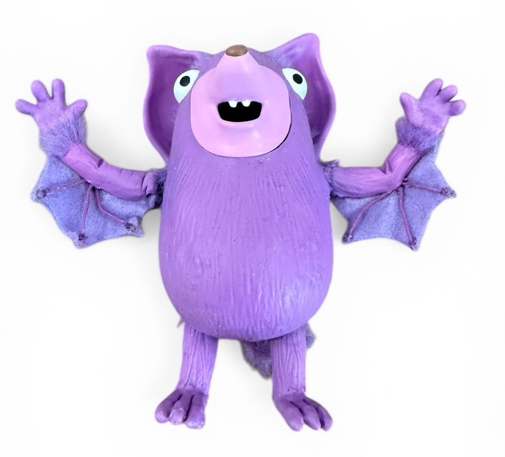 Norman Picklestripes TV Screen Used Bat Stop Motion Puppet, Faceplates & Blinks