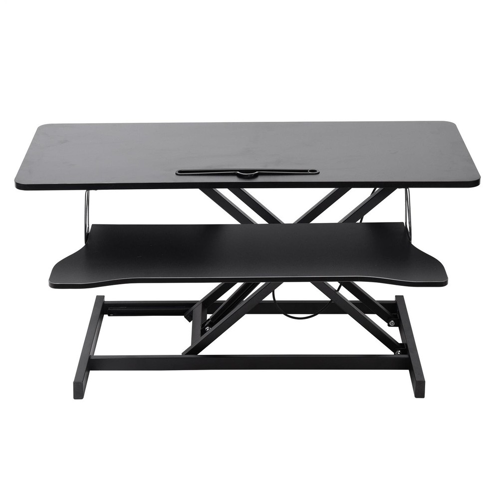 37" Standing Desk Converter - Height Adjustable with Keyboard Tray