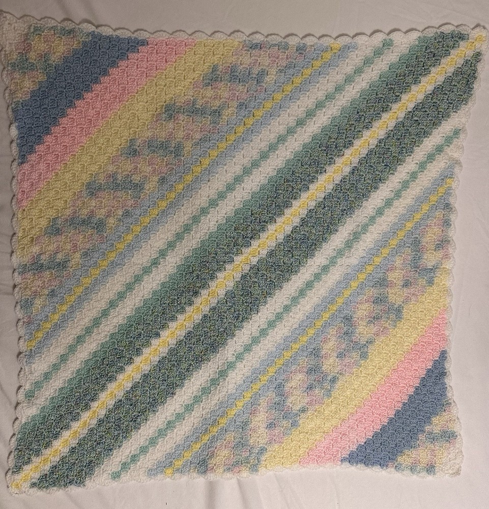 Hand Knit Baby Afghan