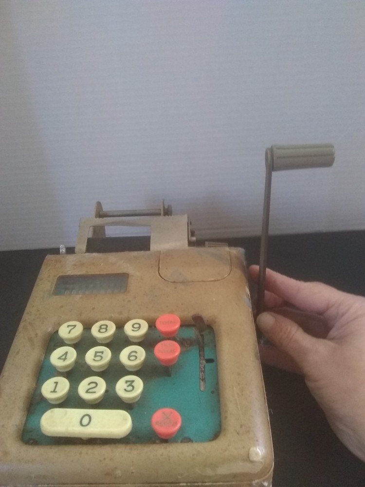 Vintage 1940s Swift adding machine metal