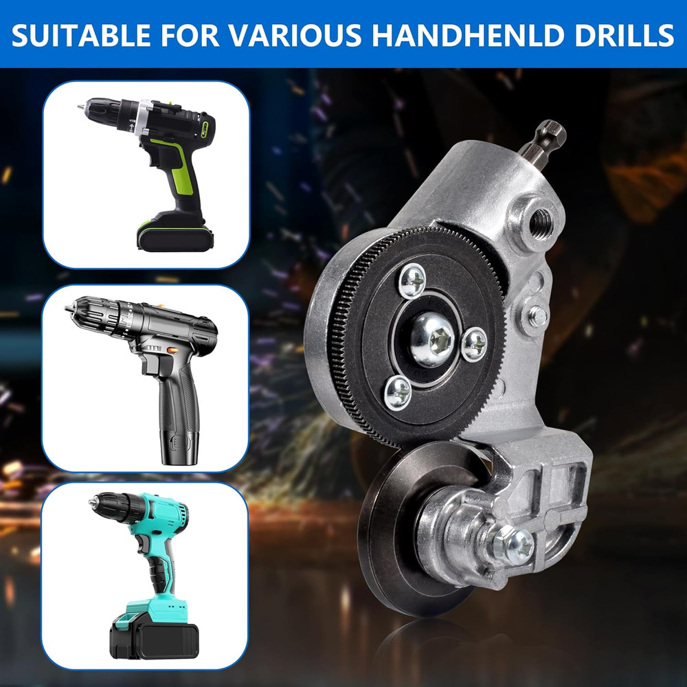 Innovative Electric Drill Plate Cutter - Versatile Metal Shears Attachment for E