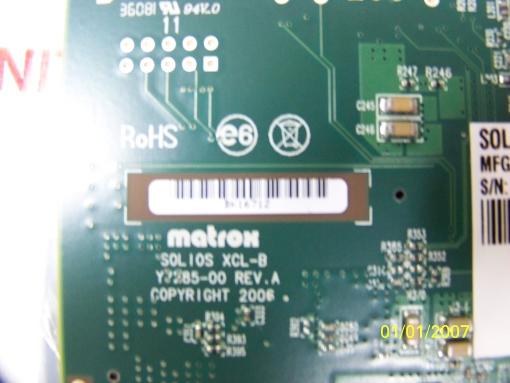 Frame grabber - Matrox sol6mclb