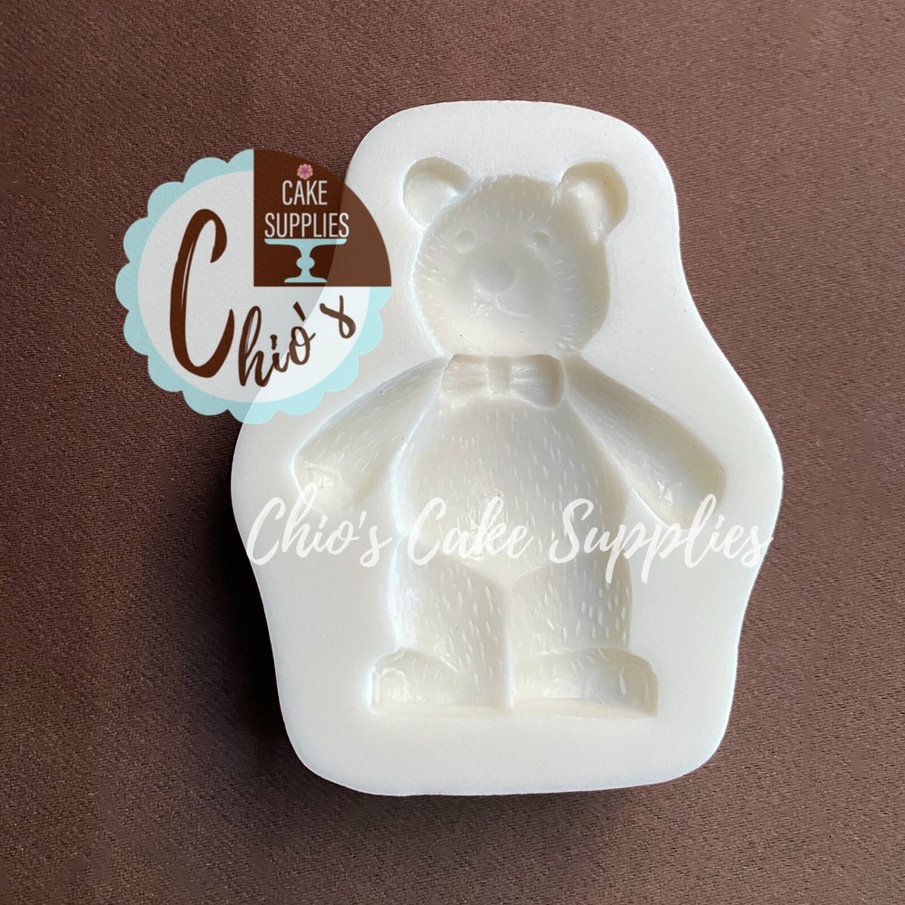 Teddy Bear Silicone Mold 2" H