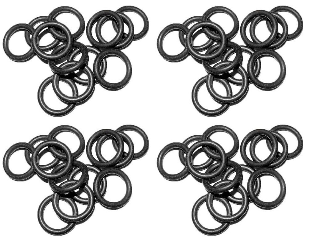 3/8" Buna Black O-Ring, Quick Connect - 100 Pack