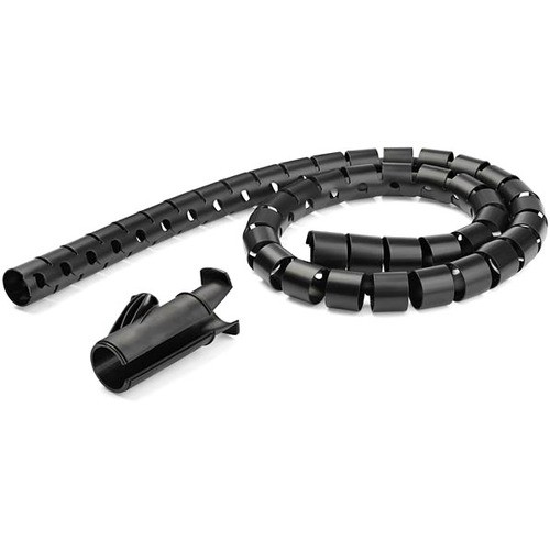 StarTech CMSCOILED 1.5m Cable Management Sleeve Black Spiral