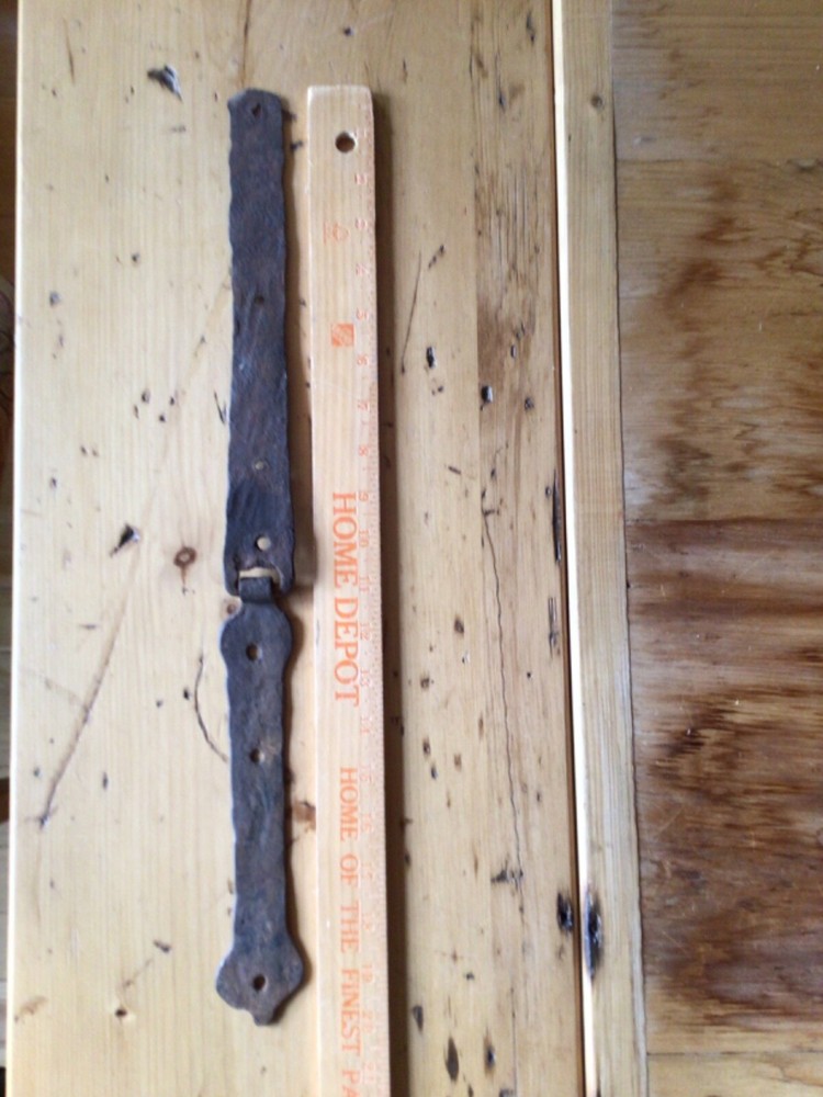 Antique Cast Iron Chest Hinge