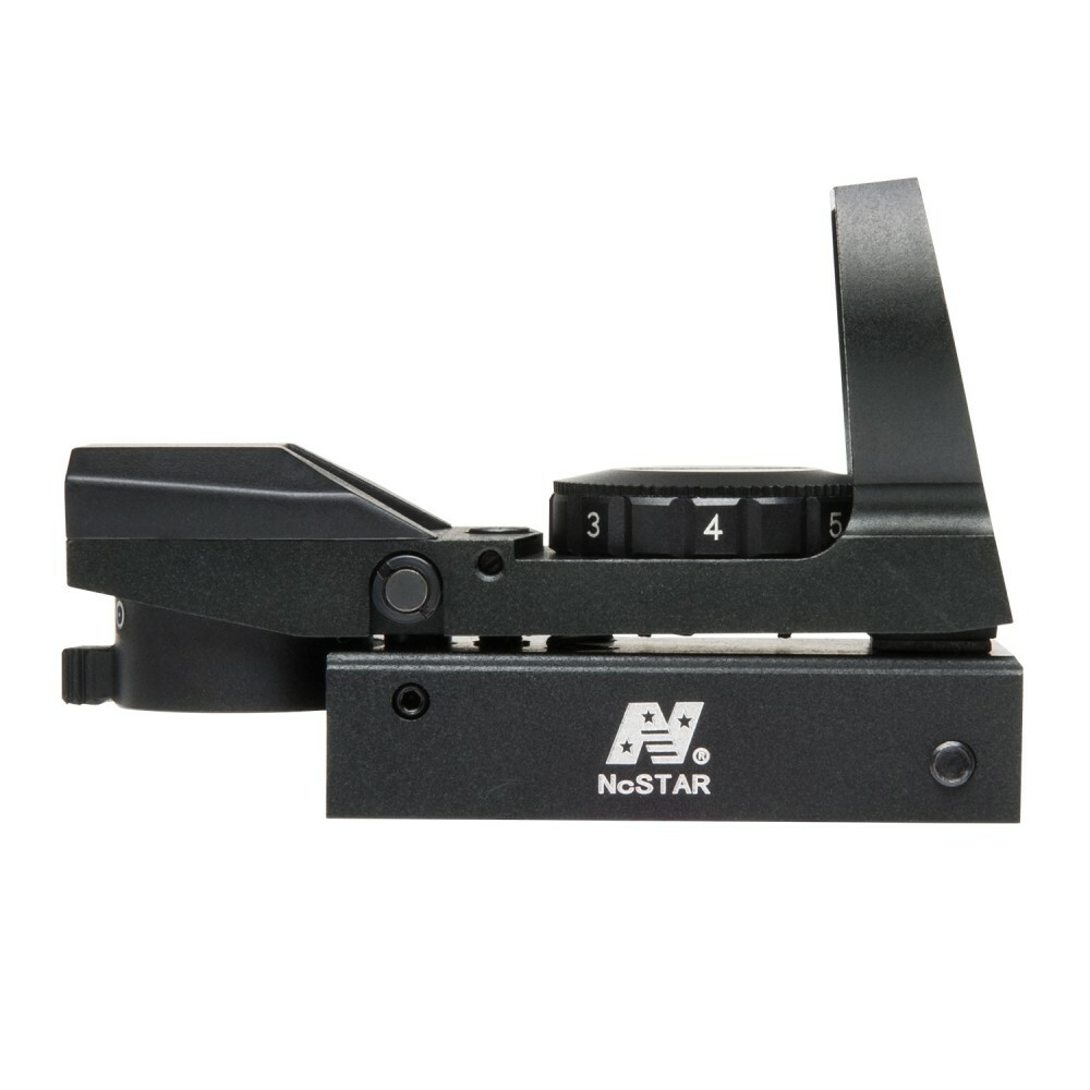VISM Red Dot 4 Reticle Reflex Sight Site Optic BLACK Weaver Mount