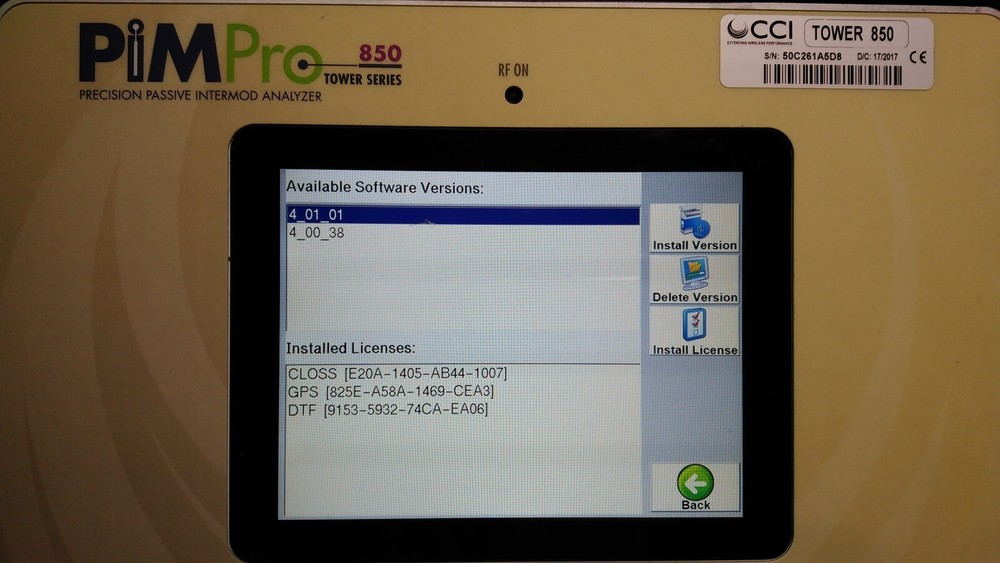[Used] CCI / PimPro850 / Precision Passive Intermod Analyzer, 1pcs