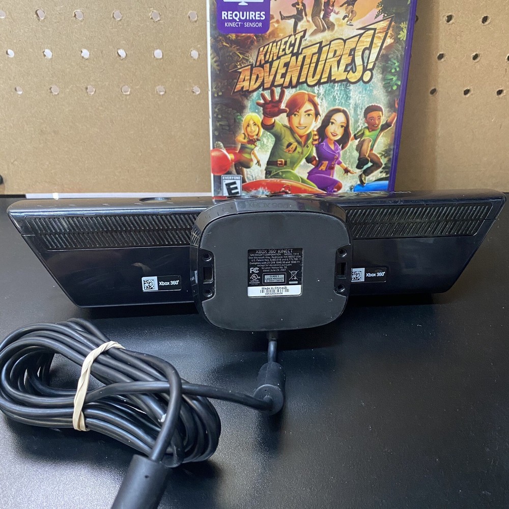Microsoft Xbox 360 Kinect Motion Sensor Bar Black & Kinect Adventures Bundle!!